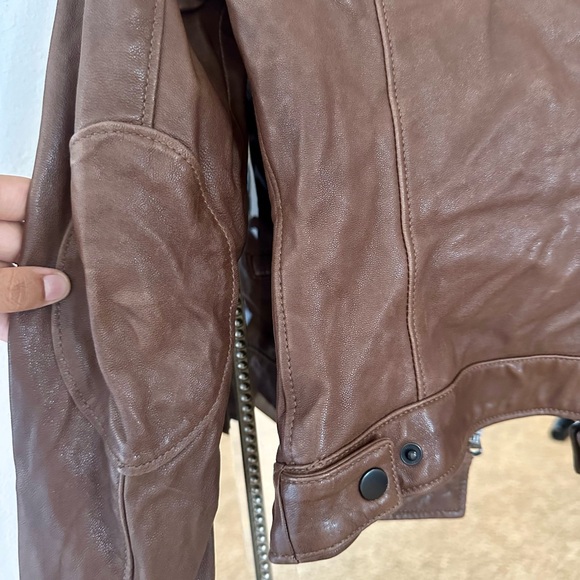 Robert Comstock Brown Leather Jacket - Picture 6 of 8